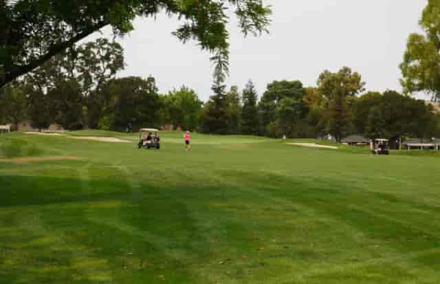 Almaden Golf Course with trees, ideal for corporate retreats and team-building events.