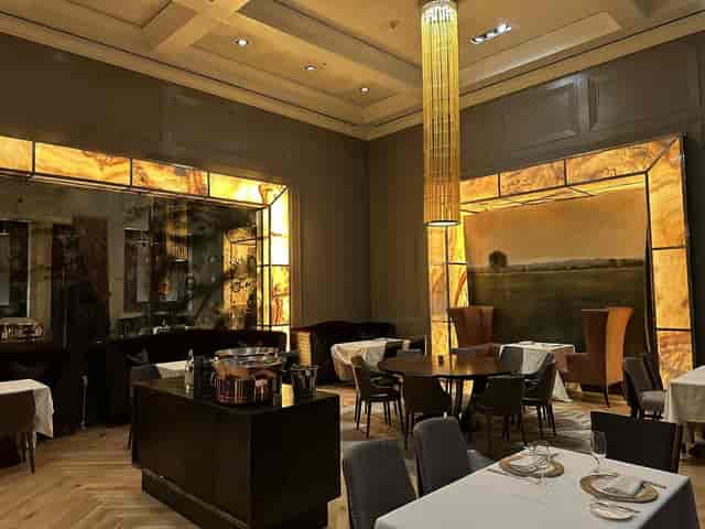 Elegant dining space in Dean's Kitchen for private events and celebrations.