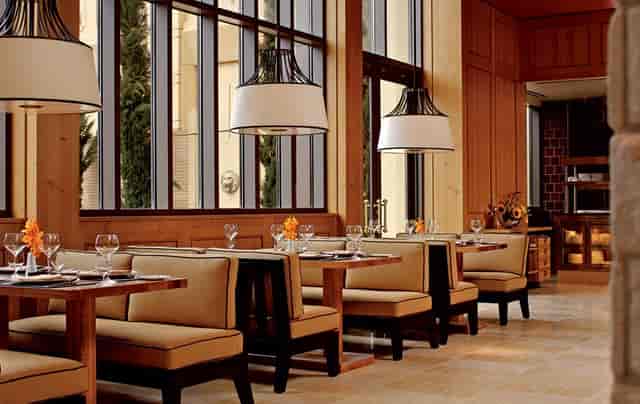 Wine cellar at Fearing's Restaurant, ideal for upscale dining and intimate meetings.