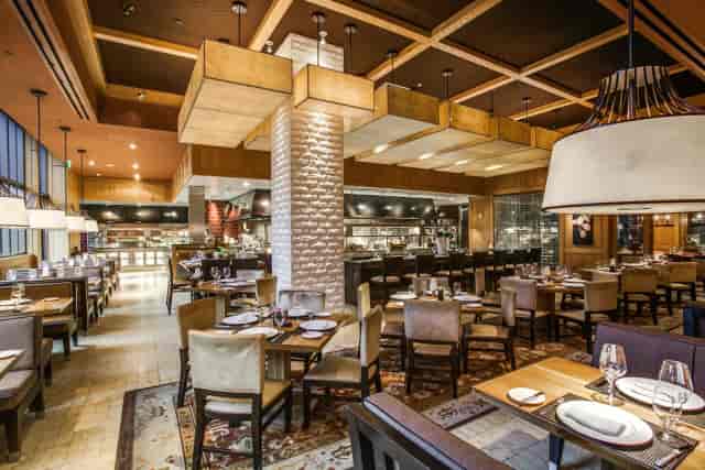 Wine Cellar at Fearing's Restaurant, modern decor, ideal for intimate gatherings and corporate events.