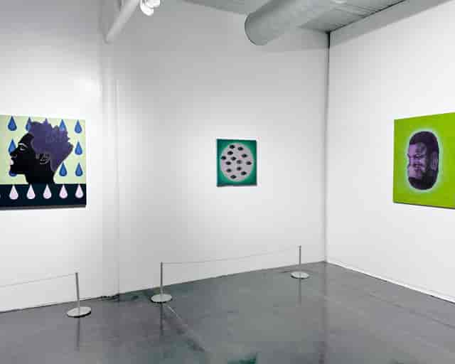 "Modern art exhibition at Houston Museum of African American Culture, ideal for events."