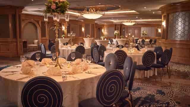 Elegant Nautilus Ballroom setup for upscale weddings and corporate events.