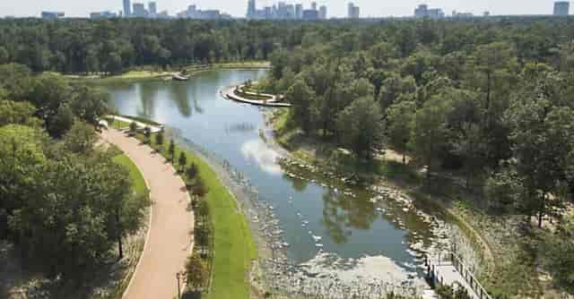 Clay Family Eastern Glades: serene water path, ideal for outdoor events and retreats.