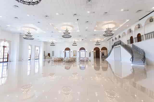 Elegant wedding venue in Citadel Houston with grand staircase and flexible seating.