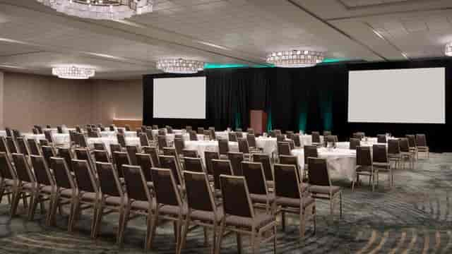 Magnolia Ballroom at Sheraton Fort Worth, elegant event space for corporate gatherings.
