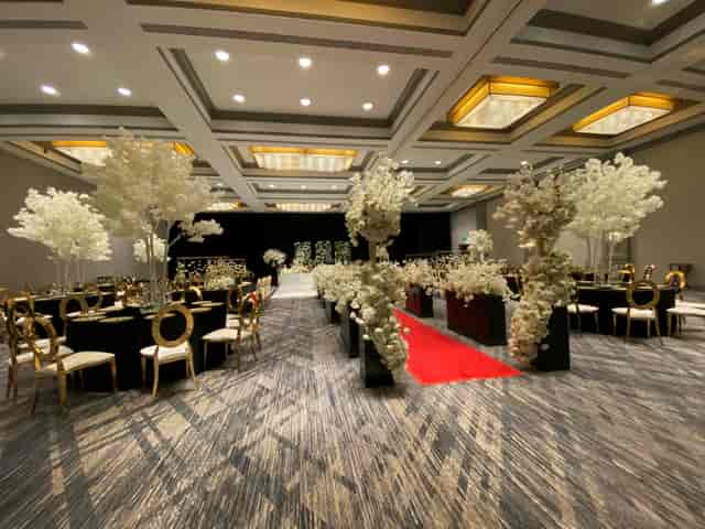 Elegant Grand Ballroom in Houston for luxurious gatherings and gala events.