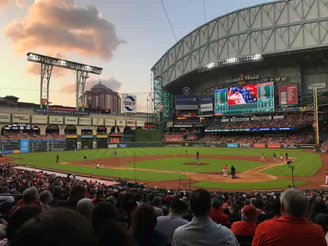 "PNC Stadium baseball game at sunset, perfect for corporate outings and networking events."