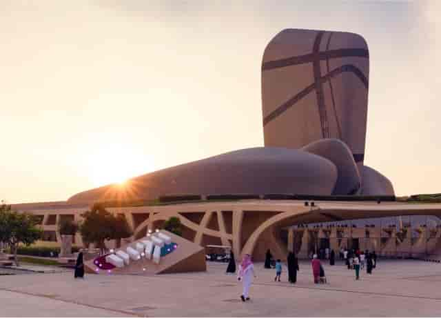 Modern Ithra Theater with striking architecture, ideal for innovative events and conferences.