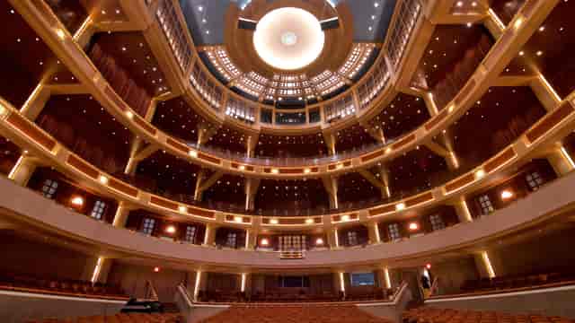 Renaissance Foyer at Meyerson Symphony Center, elegant auditorium for performances and conferences.