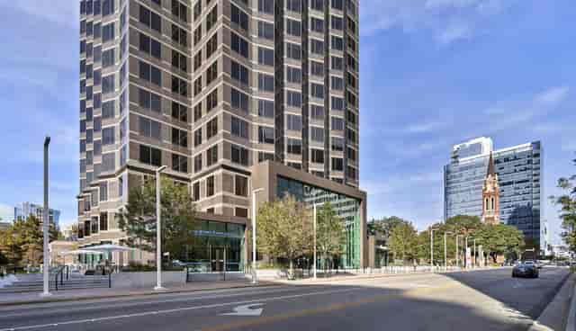 Modern office building Gathering Area Trammell Crow Center, ideal for corporate events.