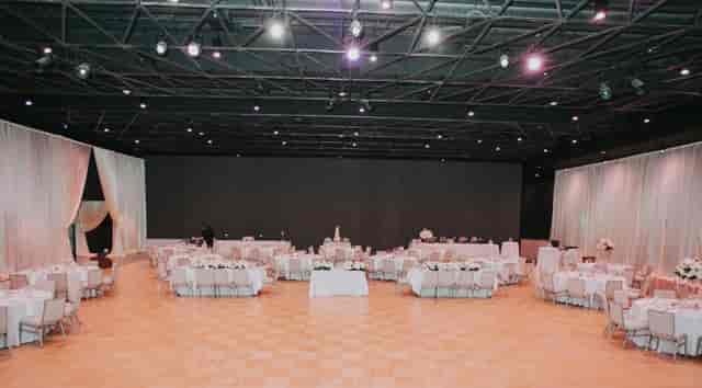 Spacious Grand Ballroom at The Statler, ideal for weddings and large gatherings.
