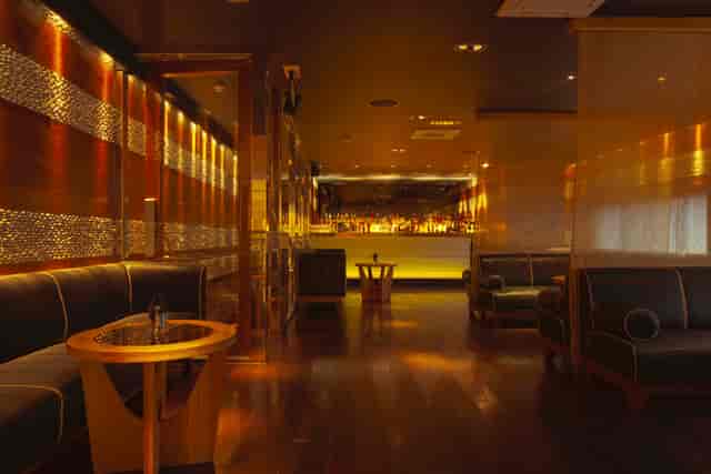 Mezzanine Bar at Mint Leaf Lounge: elegant decor for intimate networking events.