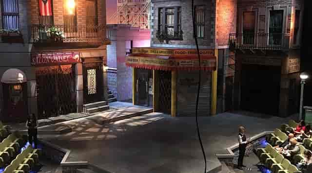 Wyly Studio Theatre urban street stage, perfect for immersive events and performances.