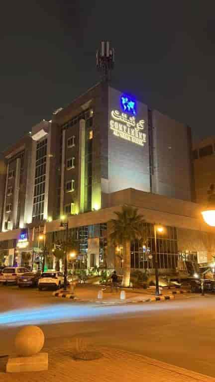 Modern night-lit event venue at Continent Al Waha Hotel for corporate gatherings and celebrations.