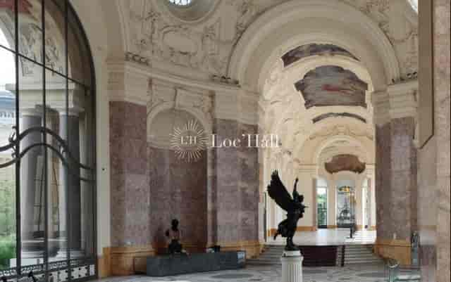 South Gallery in Petit Palais with high ceilings, ideal for upscale events and gatherings.
