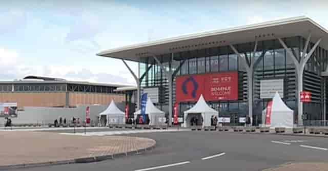 Eurexpo Lyon convention center with modern architecture for events and registrations.