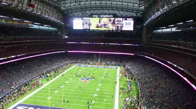 NRG Stadium event setup with extensive seating for concerts and exhibitions.