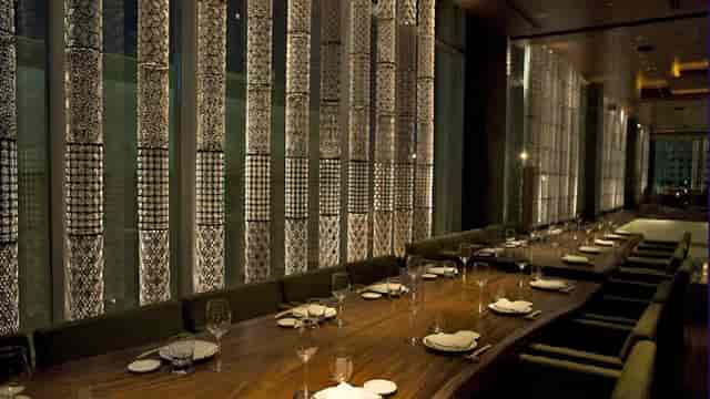 Private dining rooms at Zuma, elegant setting for upscale dining events.
