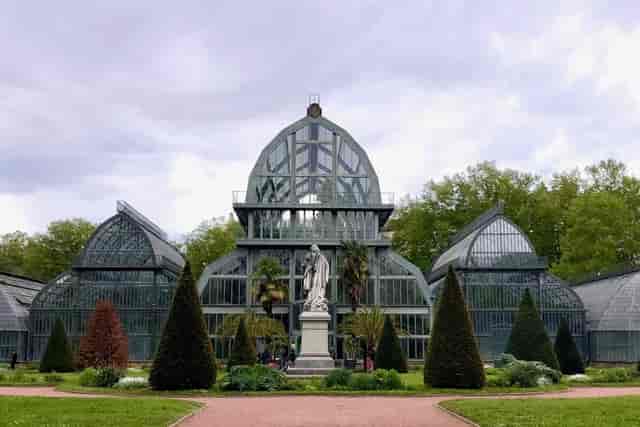 Botanical garden glass conservatory for upscale events, weddings, and receptions.