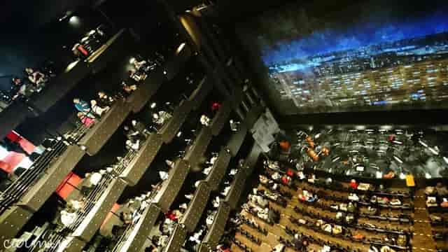 Vibrant L'Amphi theater in Opéra national de Lyon, perfect for presentations and performances.