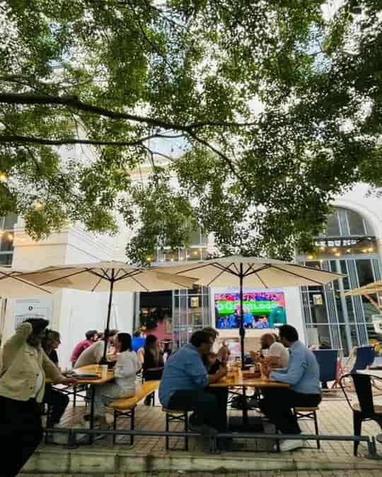 Outdoor event space at Musée d'Art Contemporain de Lyon, perfect for social gatherings and meetings.