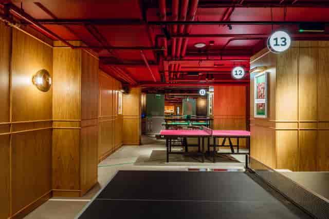 Stylish meeting space at The Hideaway, ideal for corporate team-building events.