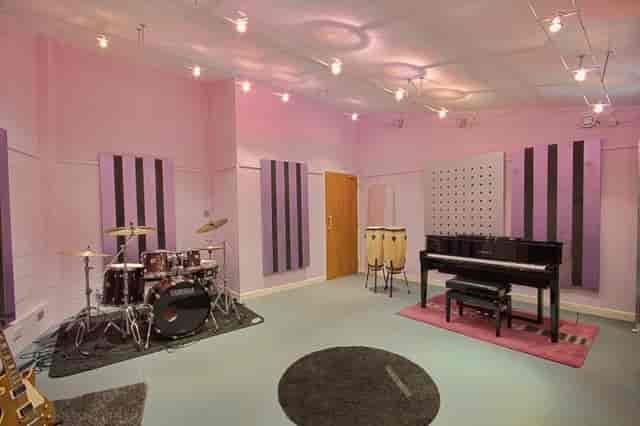 Control Room at Rain City Studio, vibrant space for music events and collaboration.