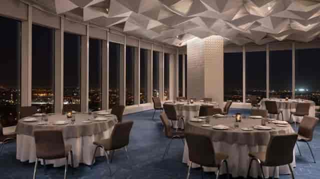 Elegant event space in Le Meridien Riyadh, ideal for upscale dining and corporate meetings.