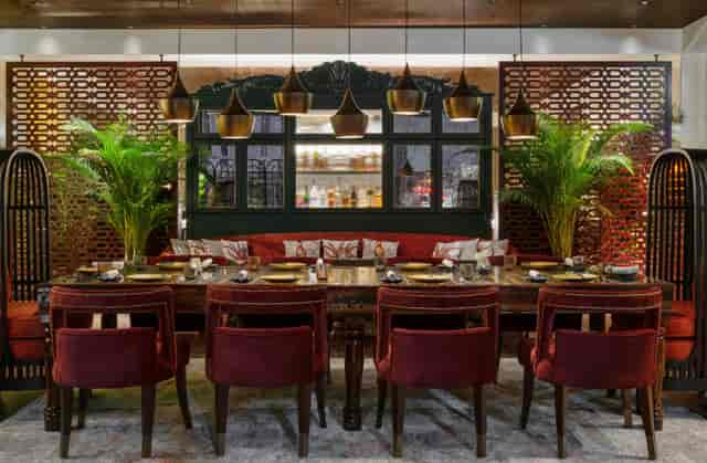 Private dining room with plush seating for elegant corporate events and intimate dinners.