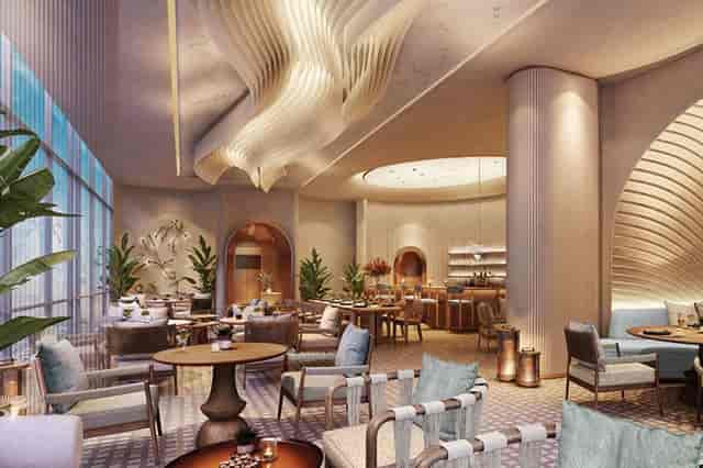 VIP Lounge at The St. Regis Riyadh, elegantly designed for networking events and meetings.