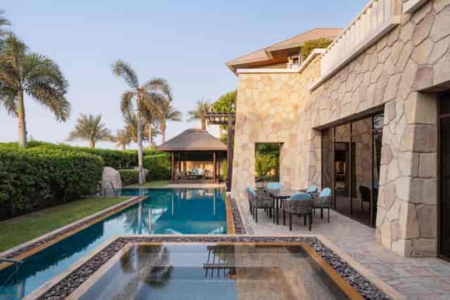 Luxurious villa with pool at Signature Breeze, ideal for outdoor events and gatherings.