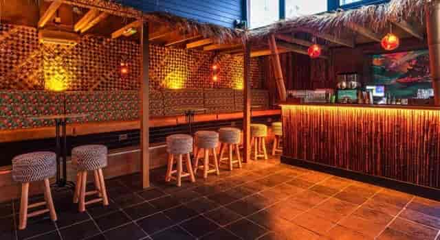 Coconut Cabana in Tiki Manchester, vibrant tropical venue for casual gatherings and events.