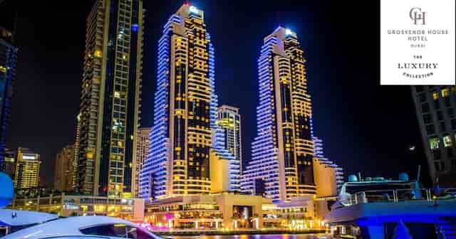 Eton at Grosvenor House Dubai, a luxury waterfront venue for upscale events.