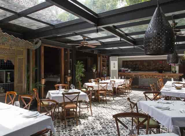 Elegant dining space at Plataran Dharmawangsa for corporate events and intimate gatherings.