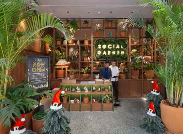 Vibrant garden event space at Ismaya Group for gatherings and celebrations.