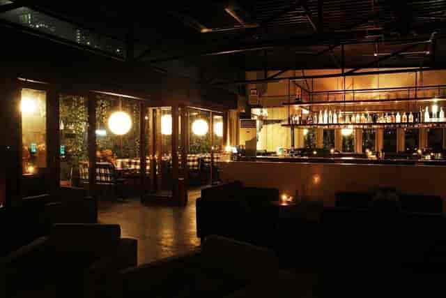 Chic Main Bar Area in 365 Eco Bar, ideal for intimate gatherings and cocktail receptions.