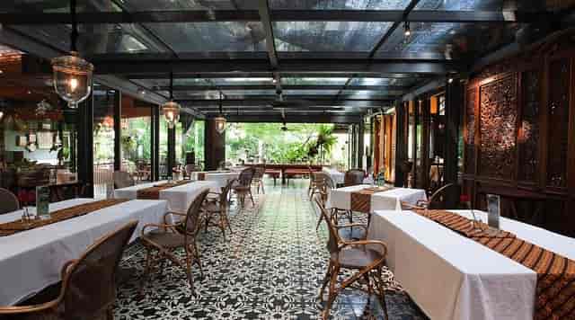 Elegant dining setup at Plataran Dharmawangsa, ideal for events and gatherings.