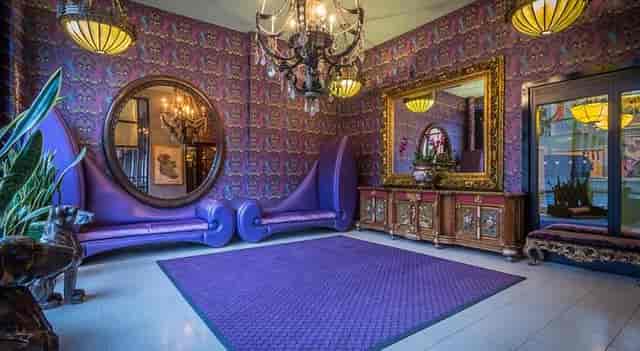 Trinity Westbury Hotel lounge: bold, eclectic, reception, event space