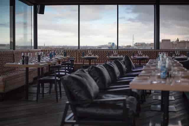 Sophie’s Rooftop Restaurant: elegant dining with city views for upscale events.