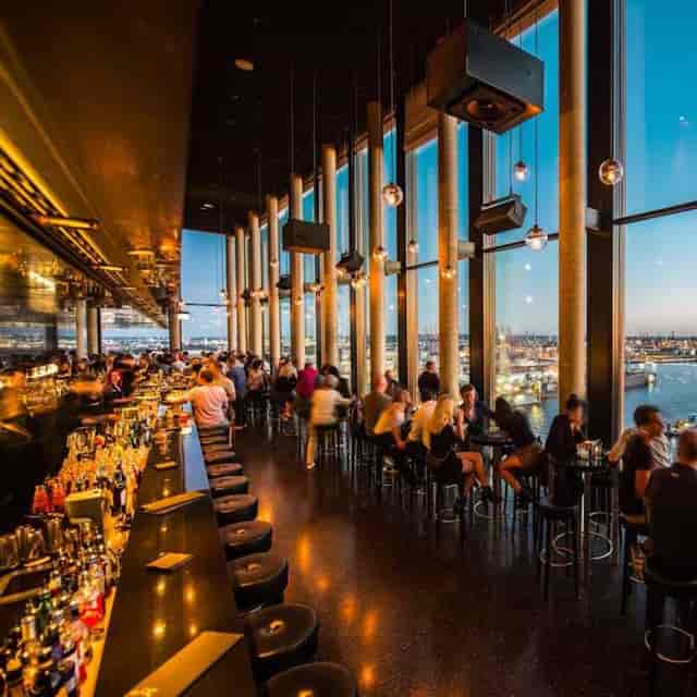 Sushi event, panoramic view, corporate launch