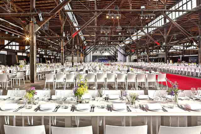 Industrial Gala Venue, Red Carpet, Event Space