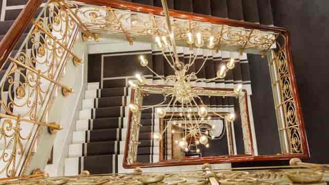 Rococo Grand Hotel Oslo chandelier VIP event