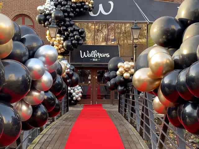 Wallmans Oslo red carpet event, balloons