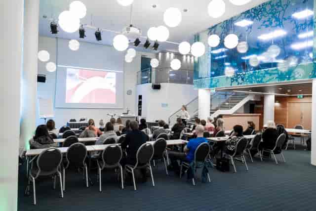Oslo Congress Centre foyer, modern, natural light, conference, event