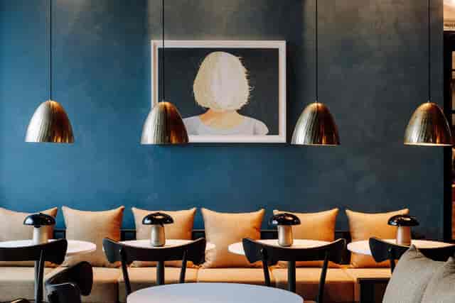 Amerikalinjen boardroom event: stylish seating, art