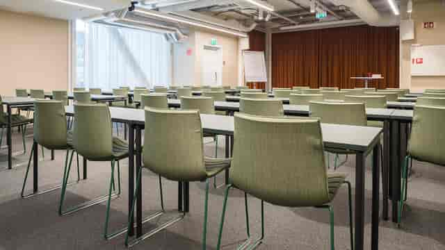 Conference room, classroom style, corporate event, training