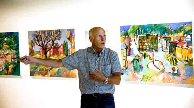 Art gallery event, speaker, Bølgen Kulturhus, corporate reception