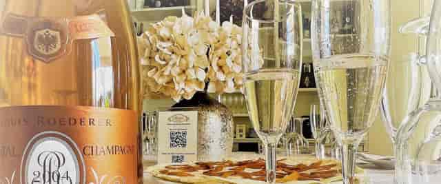 Champagne toast event, upscale brand activation, Ristorante Maestrale