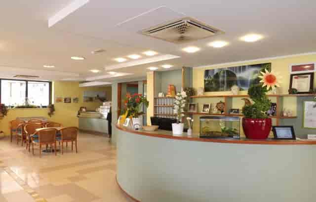 Villa Claudia hotel lobby reception seating event