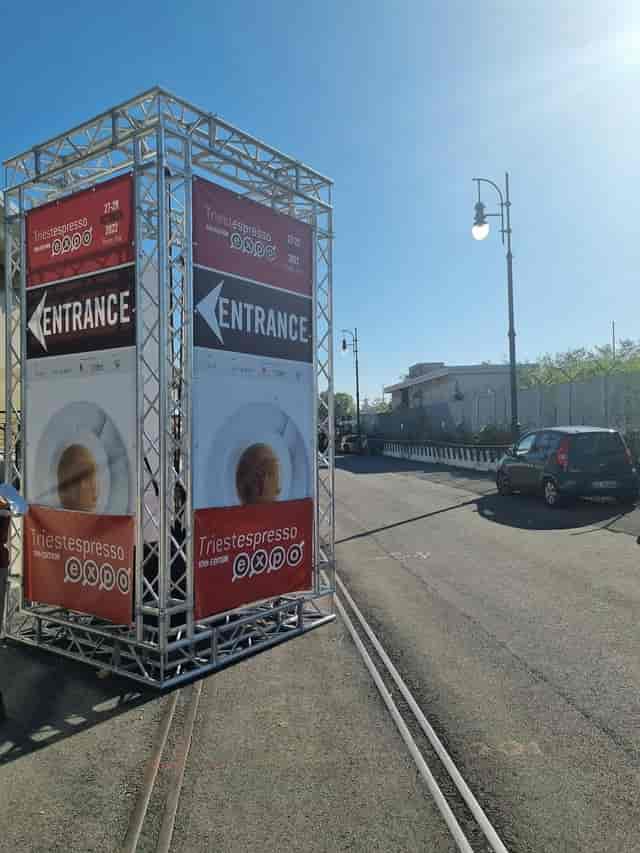Coffee festival event entrance